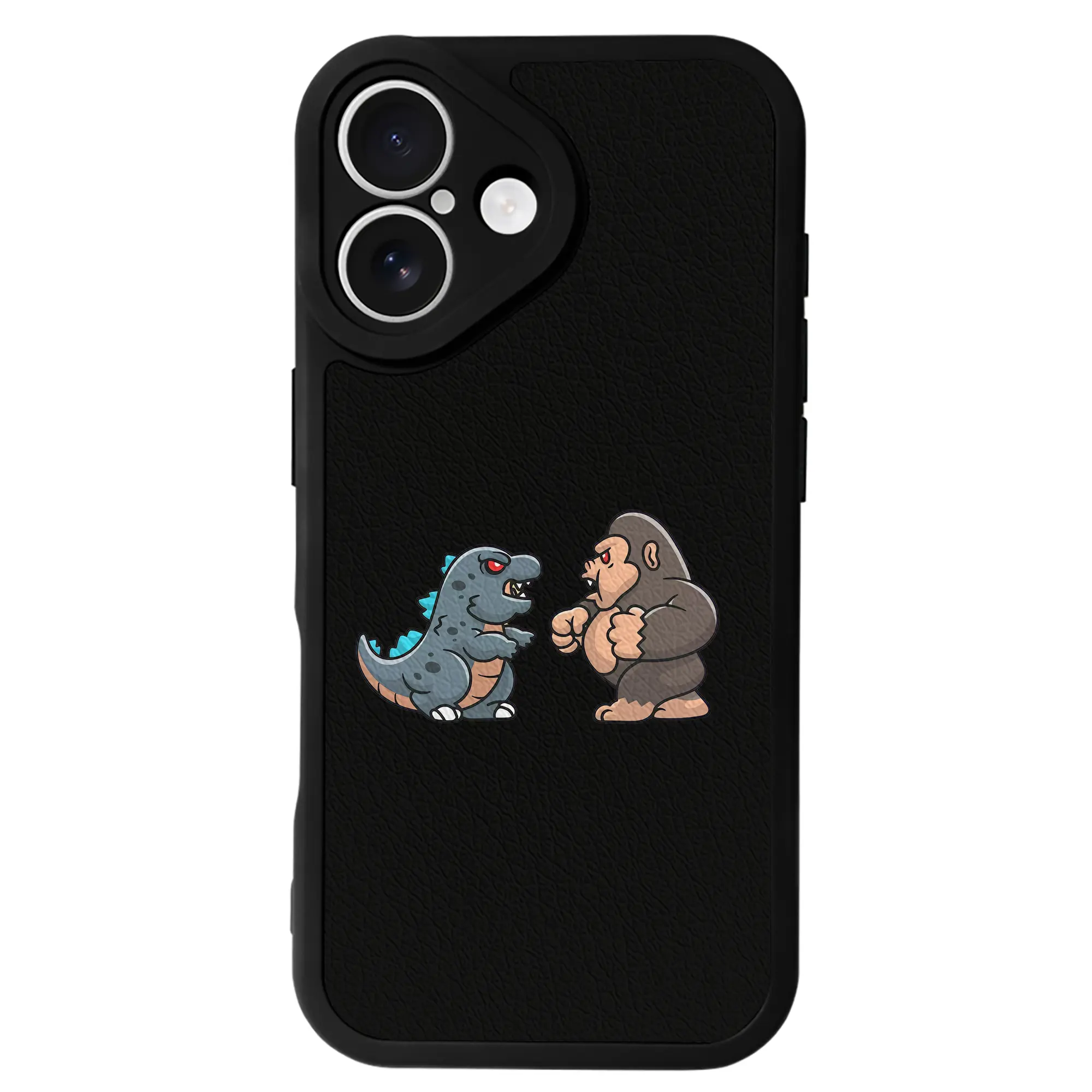 ゴジラ グッズ,ゴジラ - IPhone 16シリーズ対応 ・ シリコンスマホケース ・ レザー調 ・ 高精度フィット ・ 耐衝撃 ・ ワイヤレス充電対応 ・ 精密カット